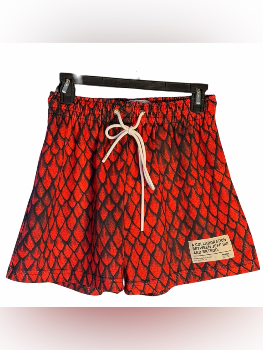BKTSQ x Jeff Bui Dragon Scale Swim Trunks